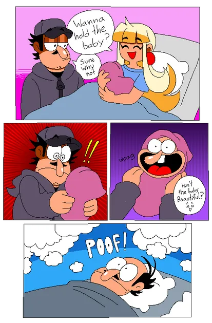 peppino spaghetti, the noise, and pizza princess (original and 1 more) drawn by tinytoxicwaste101