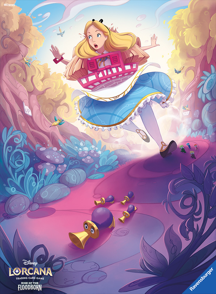 alice and horn duck (disney and 2 more) drawn by alice_pisoni