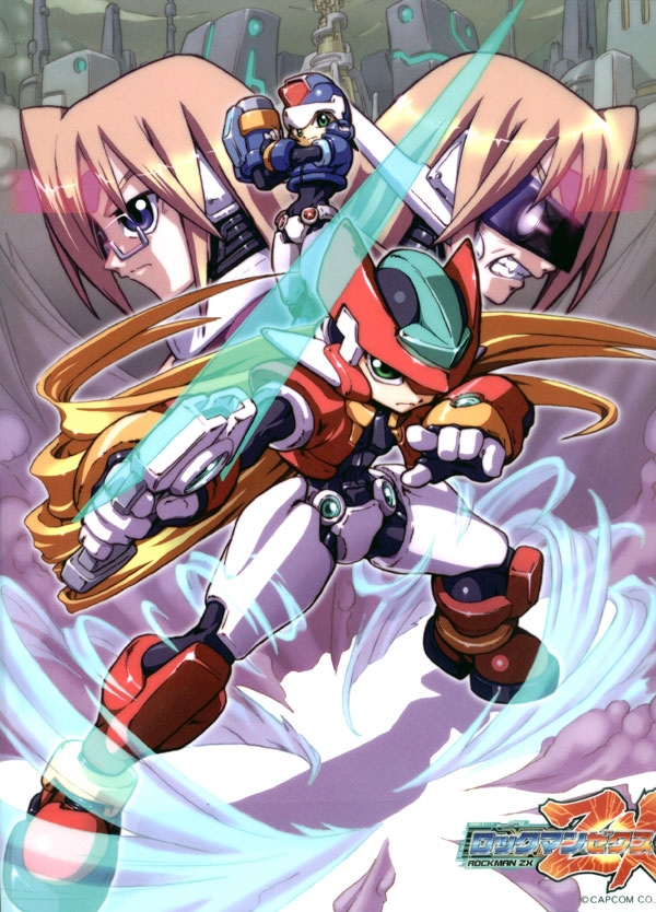 aile, vent, model x, model zx, model z, and 1 more (mega man and 1 more)