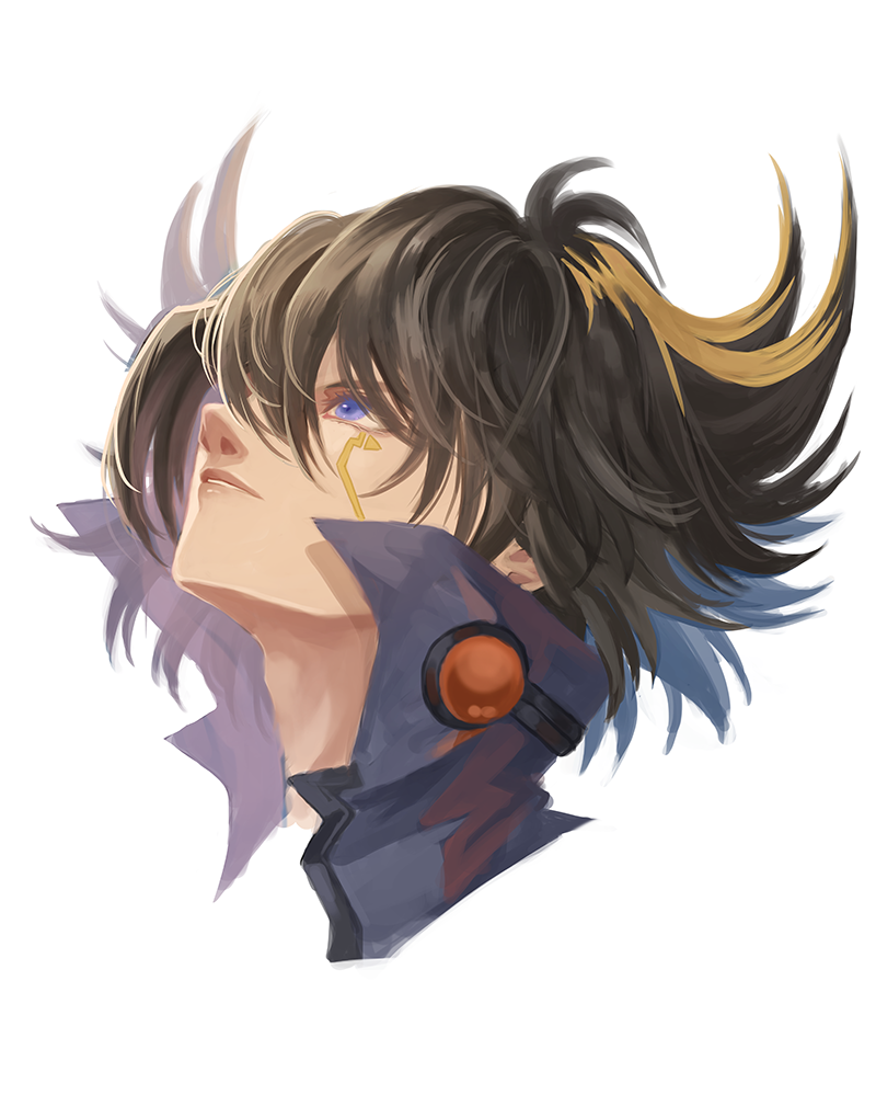 fudo yusei (yu-gi-oh! and 1 more) drawn by zackpyo