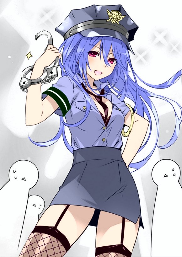 iris heart and kyouno natsumi (date a live) drawn by tsunako
