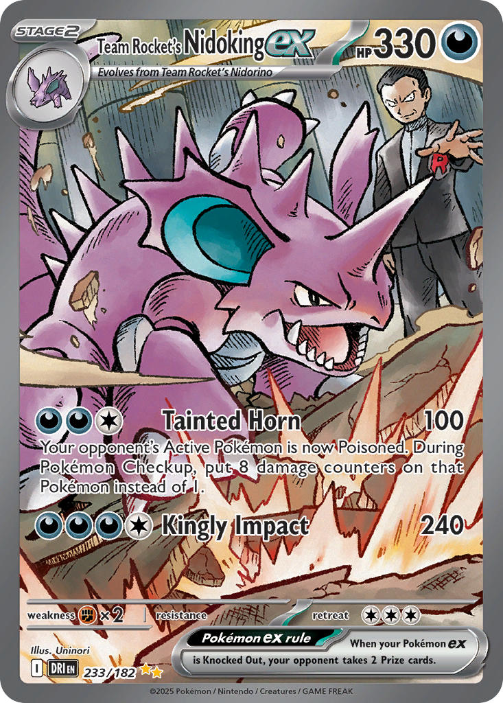 giovanni, nidoking, and nidorino (pokemon and 2 more) drawn by uninori