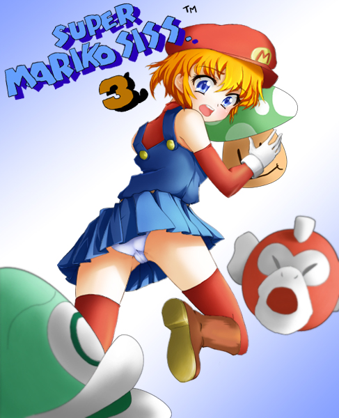 mario and cheep cheep (mario and 1 more) drawn by ochimusha