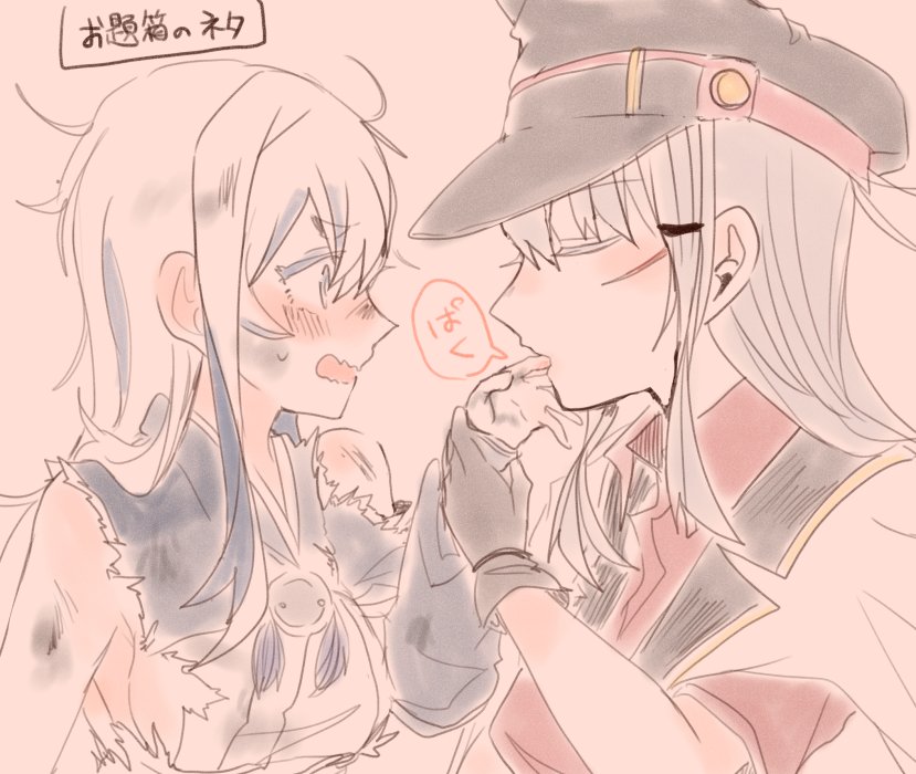 gangut, kamoi, gangut dva, and kamoi kai bo (kantai collection) drawn by itomugi-kun