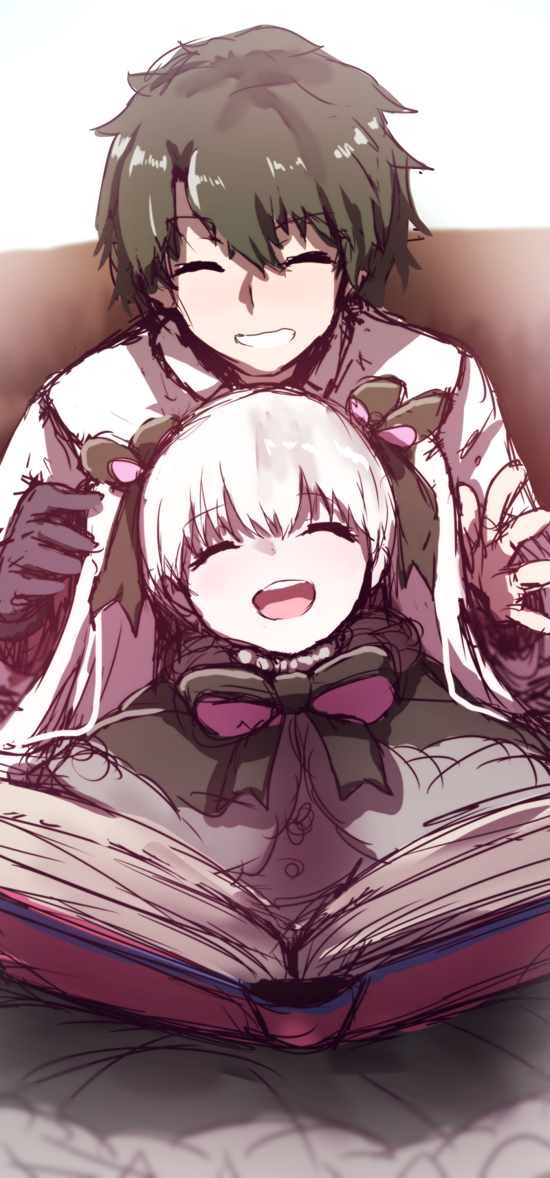 fujimaru ritsuka and nursery rhyme (fate and 2 more) drawn by wada_kazu
