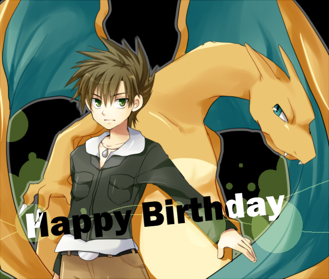 blue oak and charizard (pokemon and 1 more) drawn by mokorei