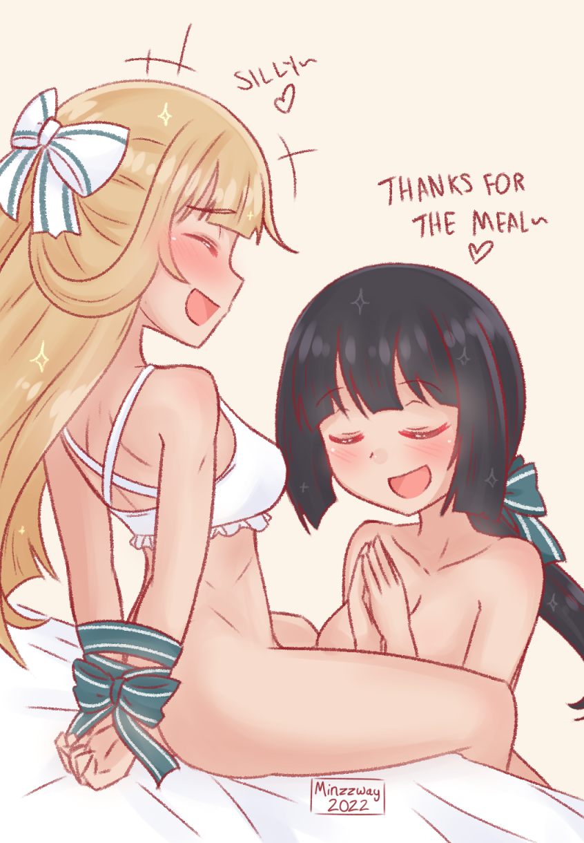 tougou mimori and nogi sonoko (yuusha de aru and 1 more) drawn by minzzway