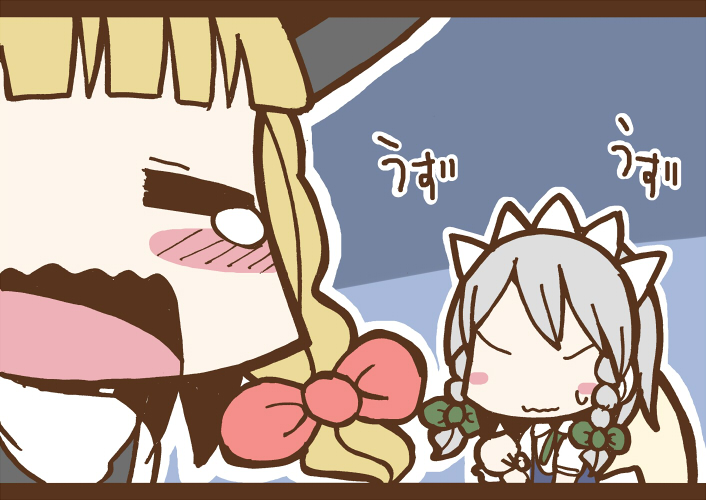 kirisame marisa and izayoi sakuya (touhou) drawn by adomi