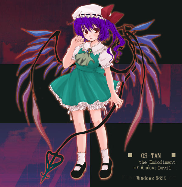 flandre scarlet and 98se-tan (touhou and 1 more) drawn by ayami_chiha
