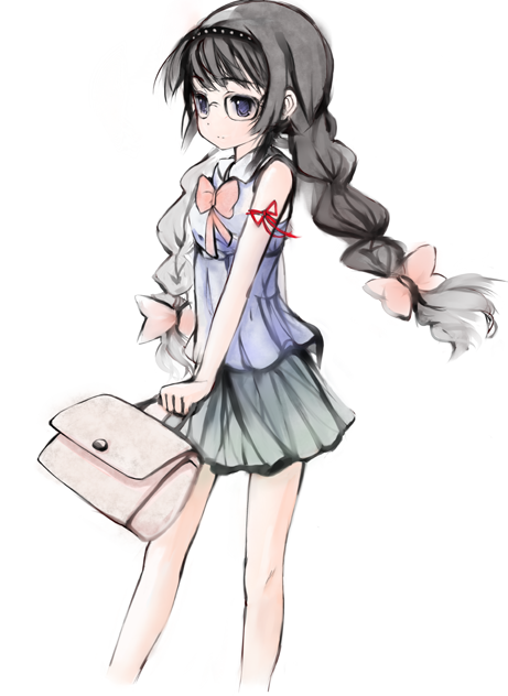 akemi homura (mahou shoujo madoka magica) drawn by ephtracy