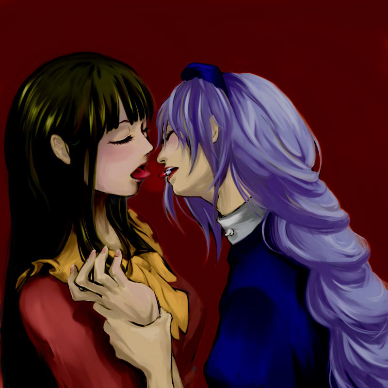 houraisan kaguya and yagokoro eirin (touhou) drawn by satou