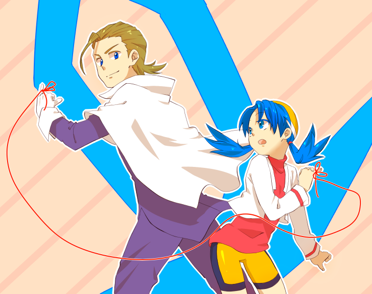 kris and eusine (pokemon and 1 more) drawn by mmm73