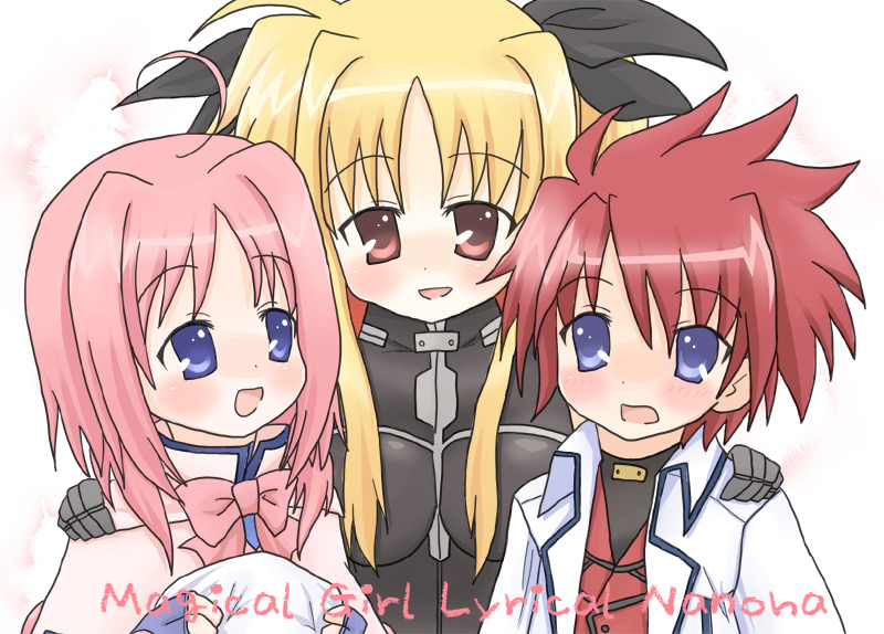 fate testarossa, caro ru lushe, and erio mondial (lyrical nanoha and 1 more) drawn by sakuramori_sumomo