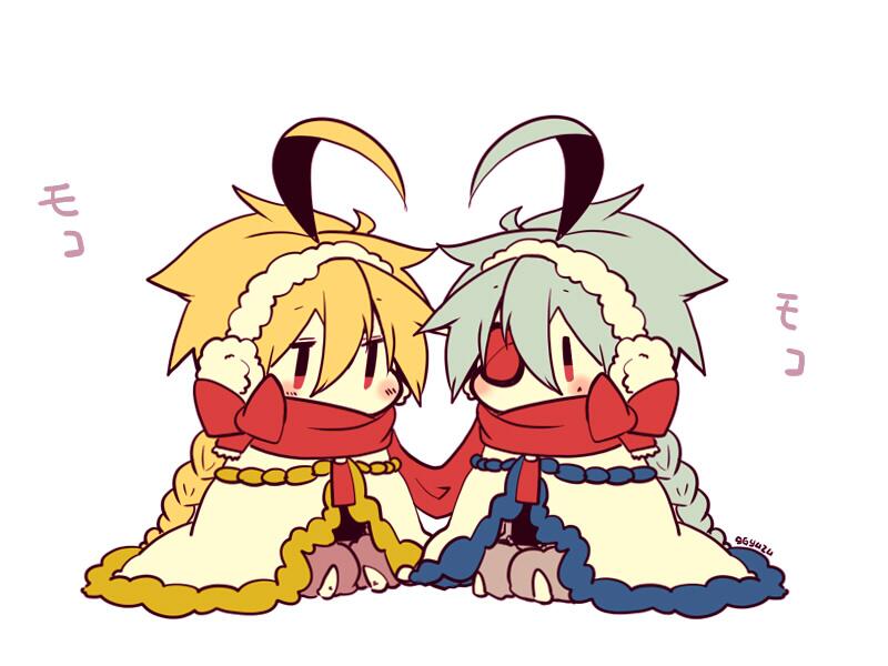 nu-13 and lambda-11 (blazblue) drawn by kuro_yuzu