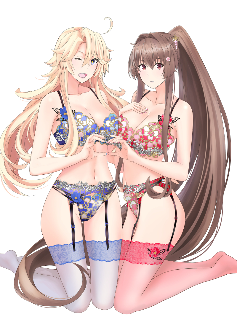 yamato and iowa (kantai collection) drawn by takase_asagiri