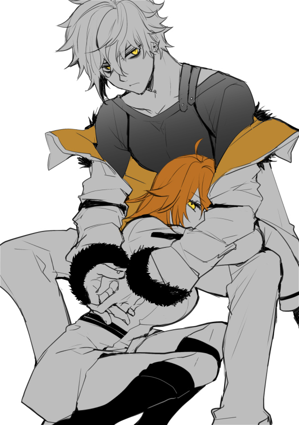 fujimaru ritsuka and kadoc zemlupus (fate and 1 more) drawn by mako_(mgr02)