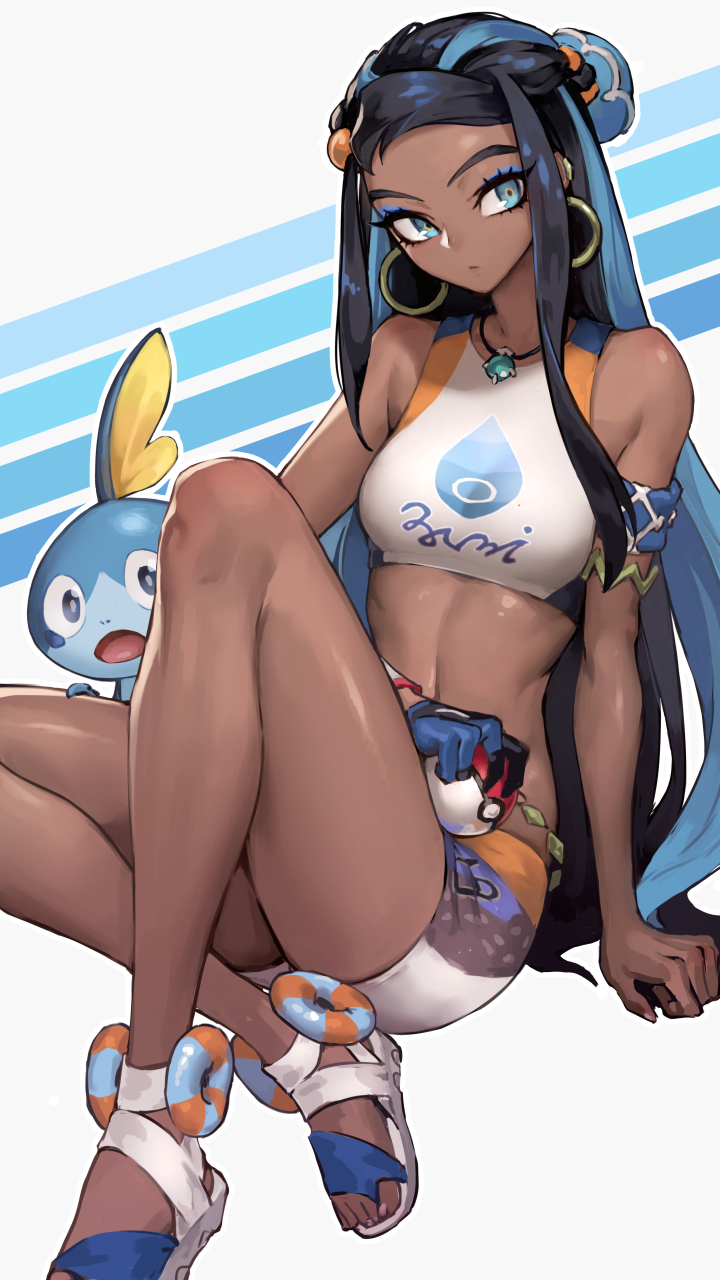 nessa and sobble (pokemon and 1 more) drawn by oopartz_yang