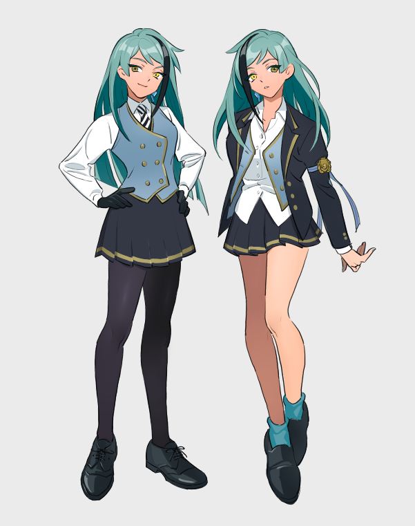floyd leech and jade leech (twisted wonderland) drawn by pota2co88
