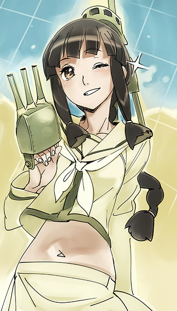 kitakami and kitakami kai ni (kantai collection) drawn by nishieda