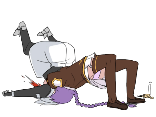 sion eltnam, neco-arc, riesbyfe stridberg, and sion tatari (tsukihime and 1 more) drawn by 6_(yuchae)
