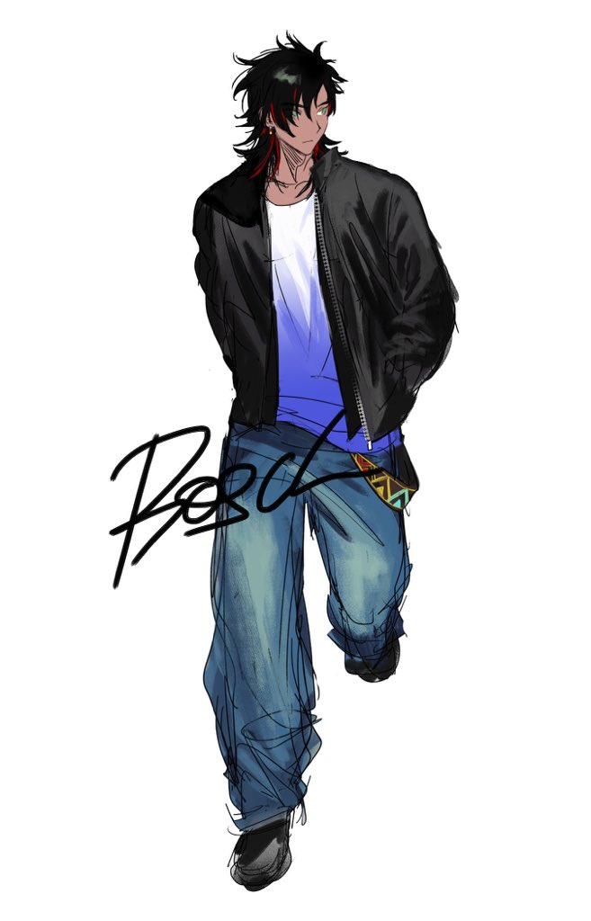 bosch (street fighter and 1 more) drawn by chaaaaahann