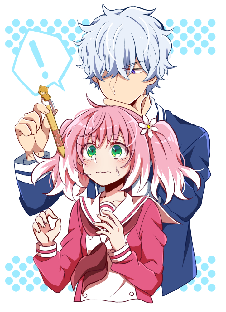 hiiragi nana and onodera kyouya (munou na nana) drawn by yukisa