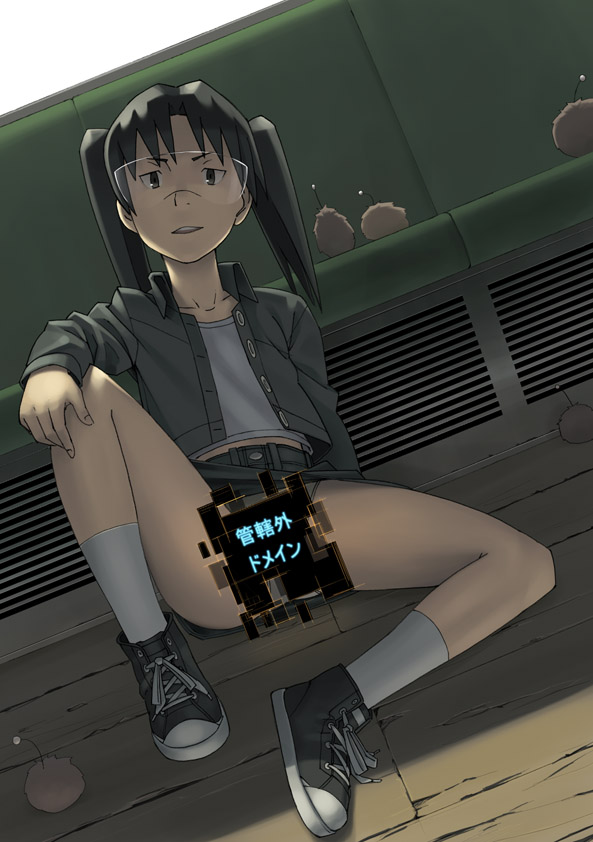 amasawa yuuko and mojo (dennou coil) drawn by go_robots