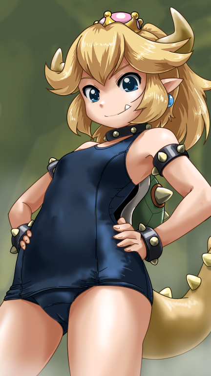 bowsette (mario and 1 more) drawn by rohitsuka