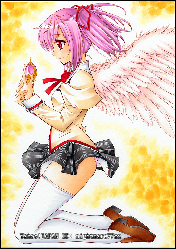kaname madoka (mahou shoujo madoka magica) drawn by nightmare77zx