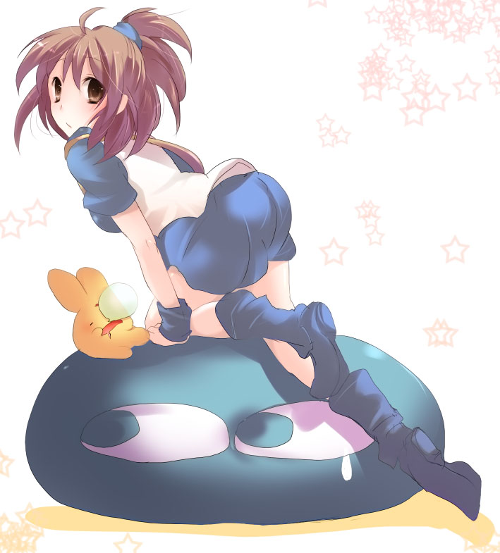arle nadja, puyo, and carbuncle (puyopuyo and 1 more) drawn by kurohara_yuu