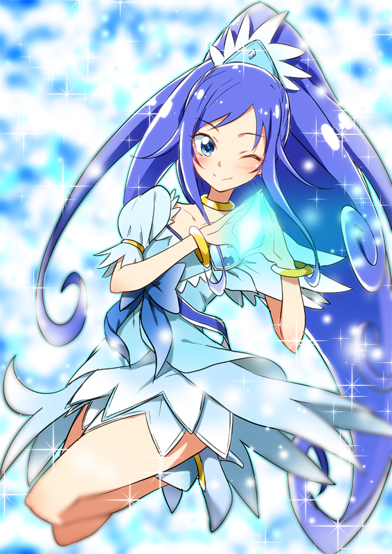 hishikawa rikka and cure diamond (precure and 1 more) drawn by yuto_(dialique)