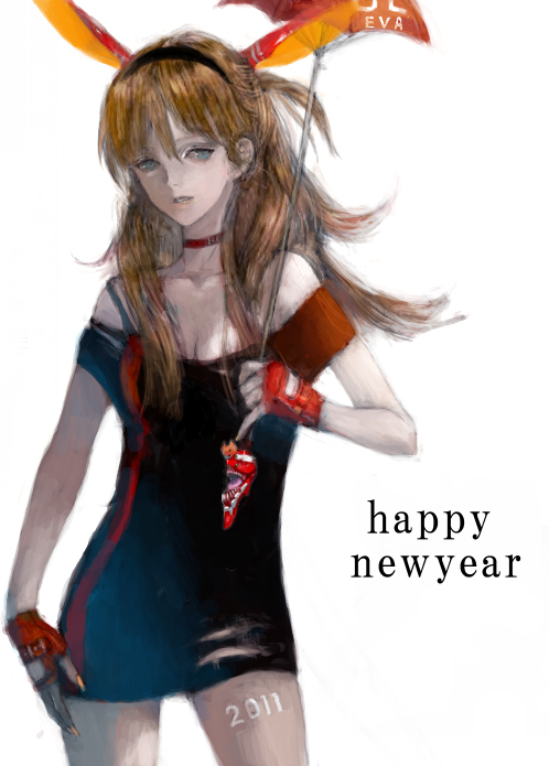 souryuu asuka langley and eva 02 (neon genesis evangelion and 1 more) drawn by kera_(ggg33)