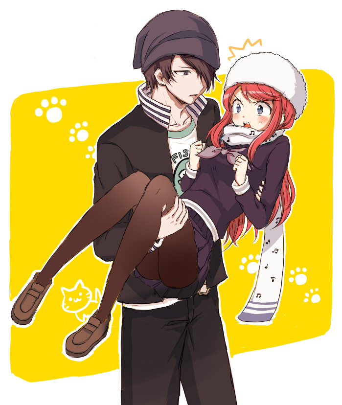 ban airi and torii jungo (devil survivor and 1 more) drawn by yamano