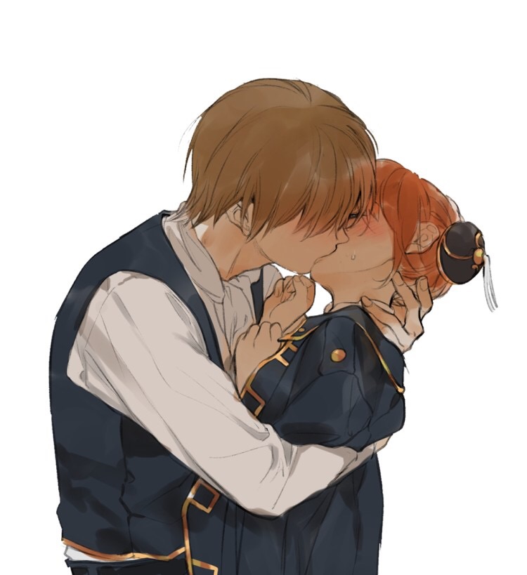 kagura and okita sougo (gintama) drawn by loli_bushi