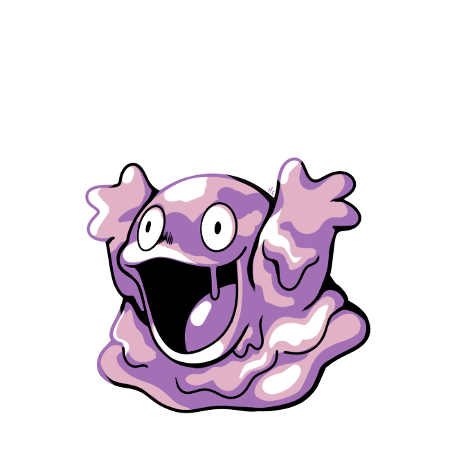 grimer (pokemon and 1 more) drawn by rumwik