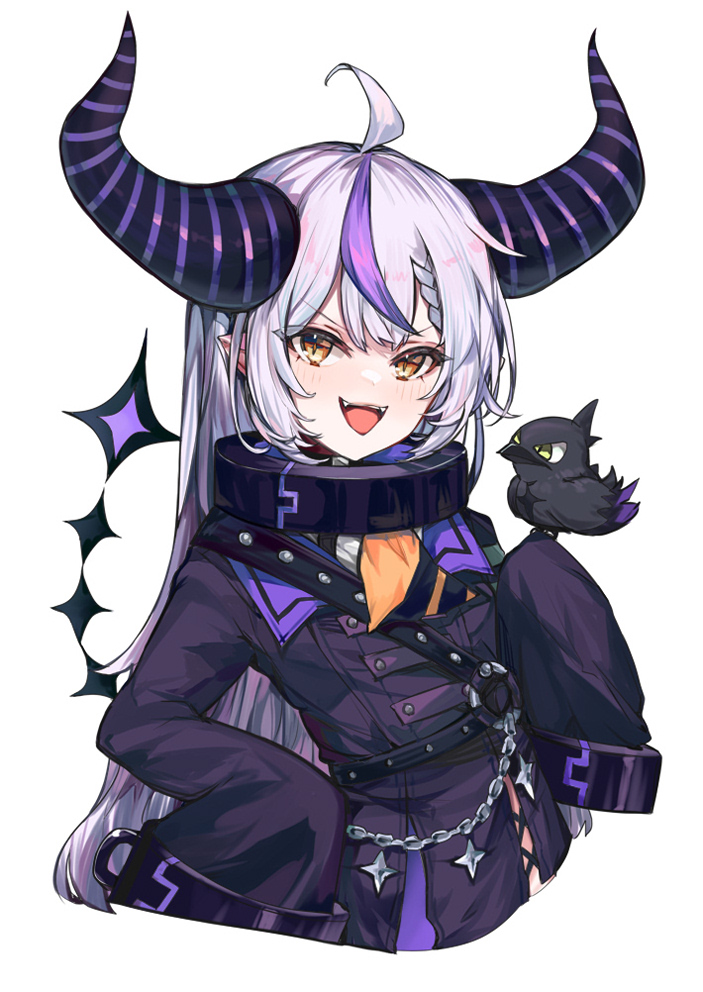 la+ darknesss and crow (hololive) drawn by appleseed_(appleseed_art)