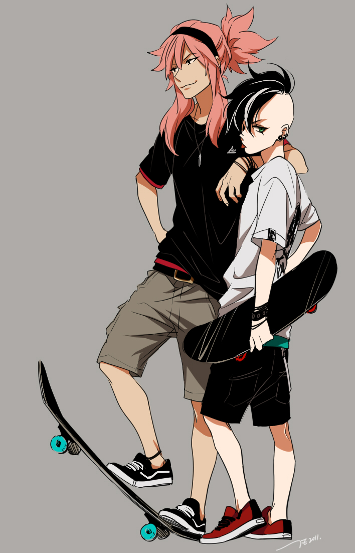 fudou akio and tsunami jousuke (inazuma eleven) drawn by temari114