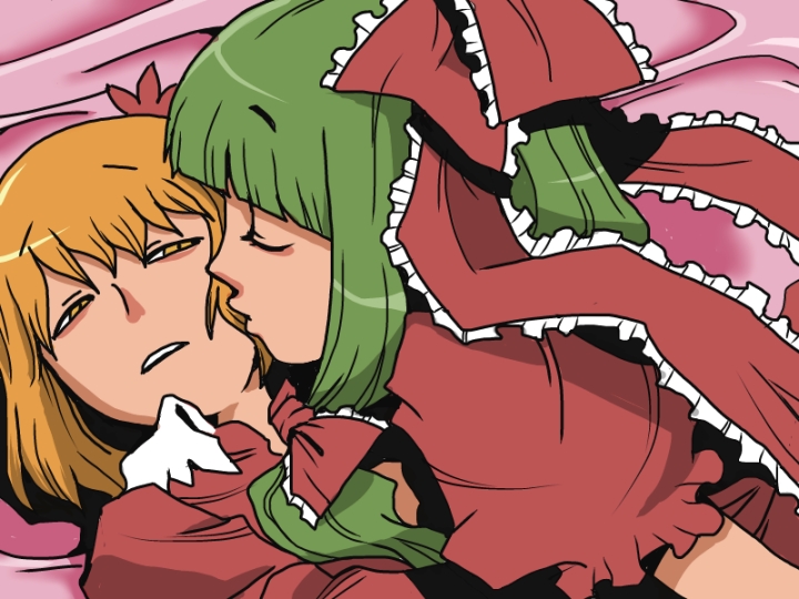 kagiyama hina and aki shizuha (touhou) drawn by onikobe_rin