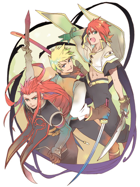 luke fon fabre, guy cecil, and asch (tales of and 1 more) drawn by ayumiso