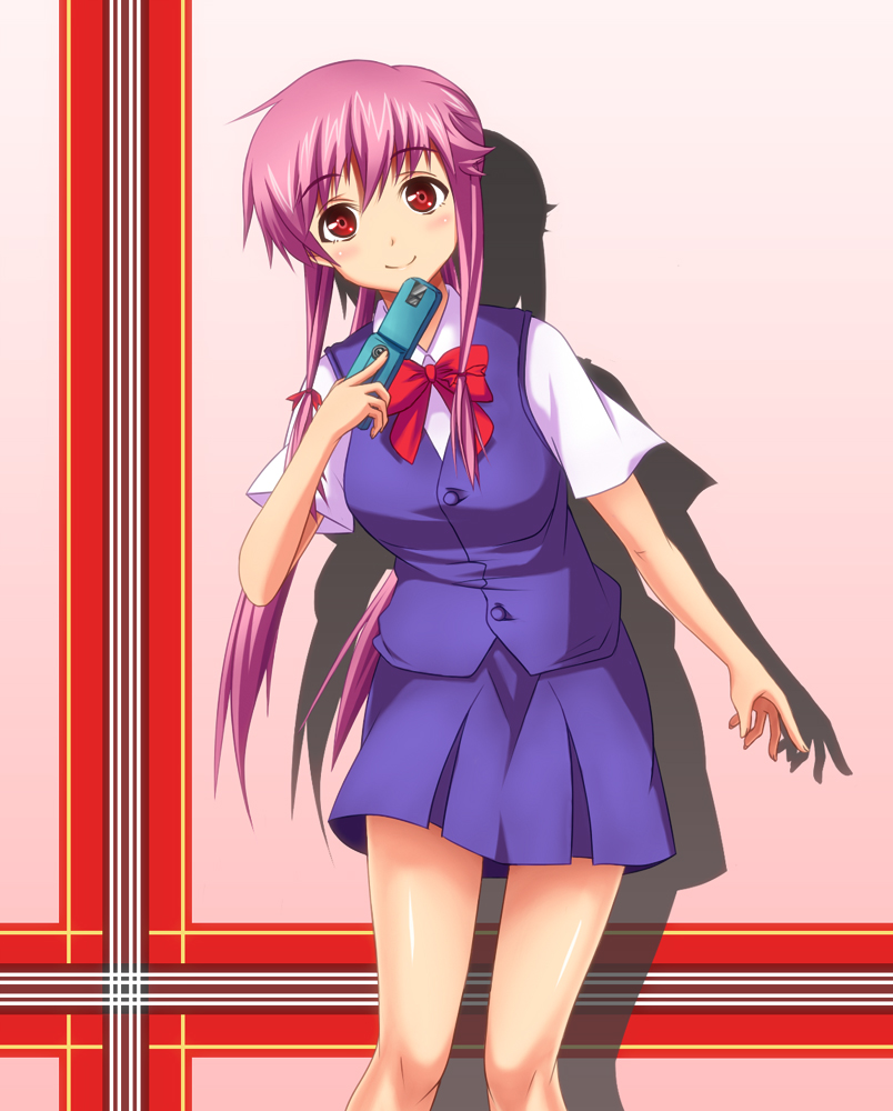 gasai yuno (mirai nikki) drawn by echizen_(hzen-ya)