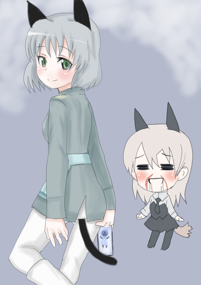 sanya v. litvyak, eila ilmatar juutilainen, and tonttu (world witches series and 1 more) drawn by yukihyou_(blue_0129)