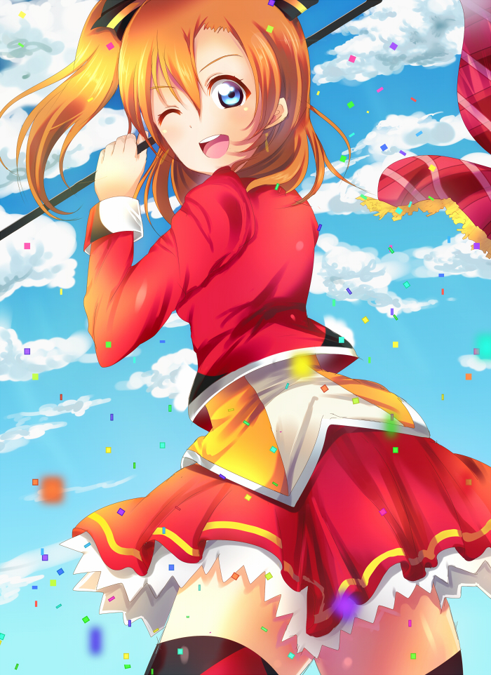 kosaka honoka (love live! and 2 more) drawn by maeda_(kumazawaaiti)