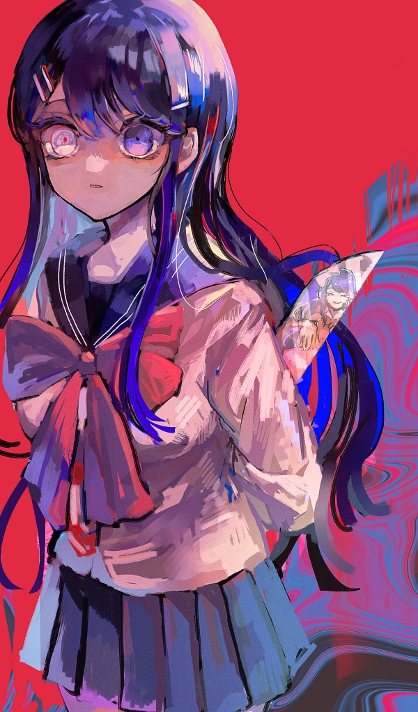 maizono sayaka (danganronpa and 1 more) drawn by tsutsui