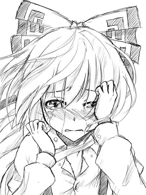 fujiwara no mokou (touhou) drawn by flask_(pandora)