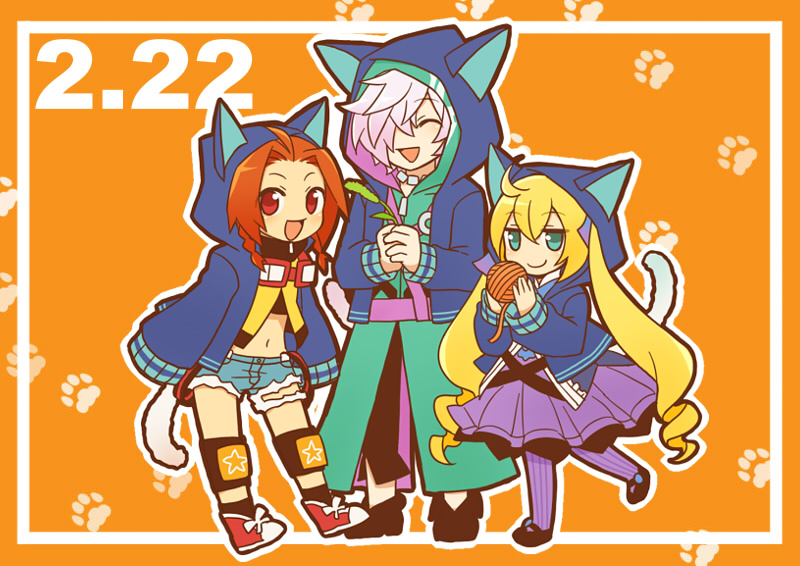 hacker, chelsea, psychic, destroyer, and nishimura haru (7th dragon and 1 more) drawn by biyori_(cardinal49)
