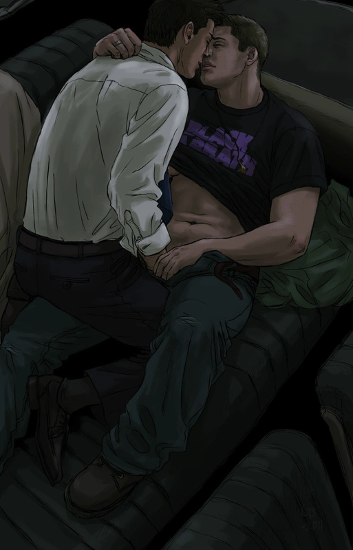 castiel and dean winchester (supernatural and 1 more) drawn by cliffracer