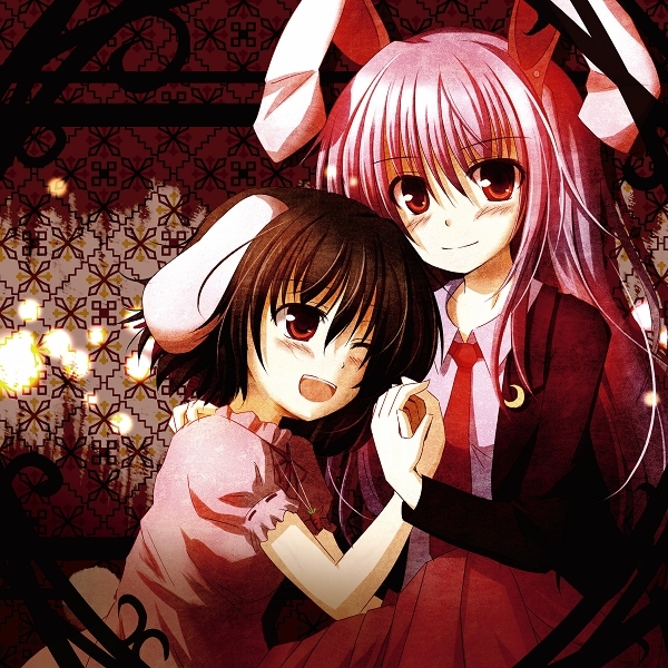 reisen udongein inaba and inaba tewi (touhou) drawn by mashayuki