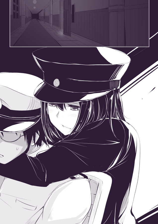admiral and akitsu maru (kantai collection) drawn by kichihachi