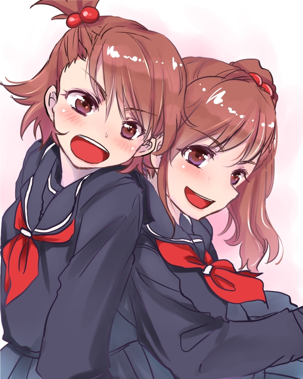 futami mami and futami ami (idolmaster) drawn by efyuru
