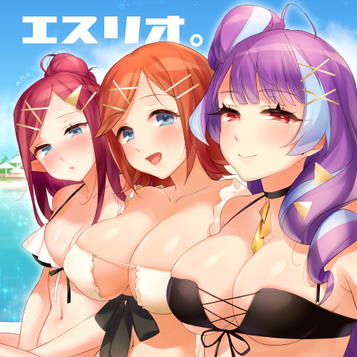 mikumo guynemer, kaname buccaneer, and mirage farina jenius (macross and 1 more) drawn by sasanoneko